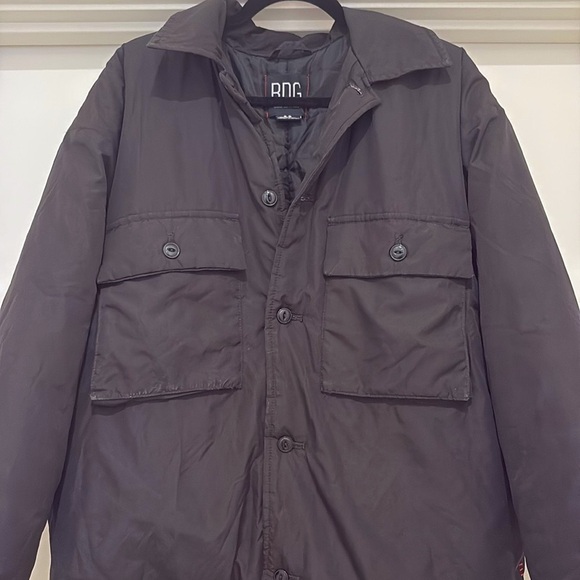 [BDG by Urban Outfitters] Black Utility Puffer Military Bomber Jacket Men’s Sz S - Picture 3 of 13